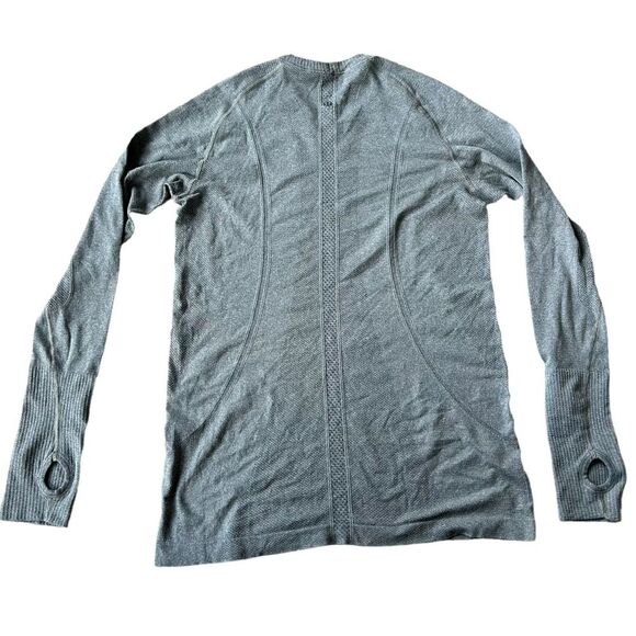 Lululemon Women’s 10 Swiftly Tech Long Sleeve Tee Heather Gray Sporty Athletic - Picture 2 of 6